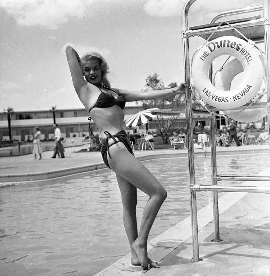 Jayne Mansfield In Bikini Photograph by Hulton Archive