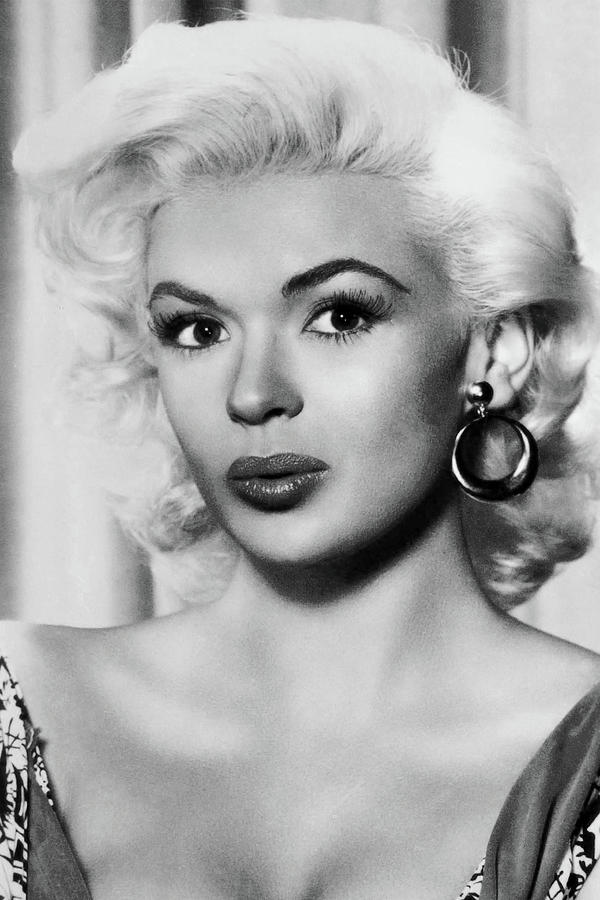 Jayne Mansfield Up Close Photograph by Globe Photos