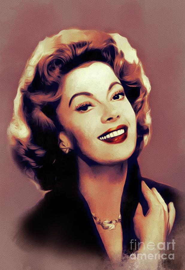 Jayne Meadows, Classic Actress Painting by Esoterica Art Agency - Fine ...