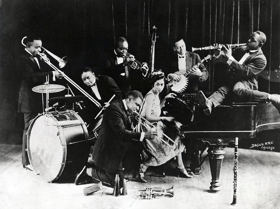 Jazz Band, 1923 Photograph by American School
