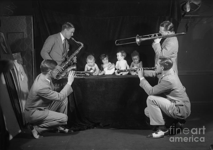 Jazz Band Playing To Babies 6-11 Months Photograph by Bettmann