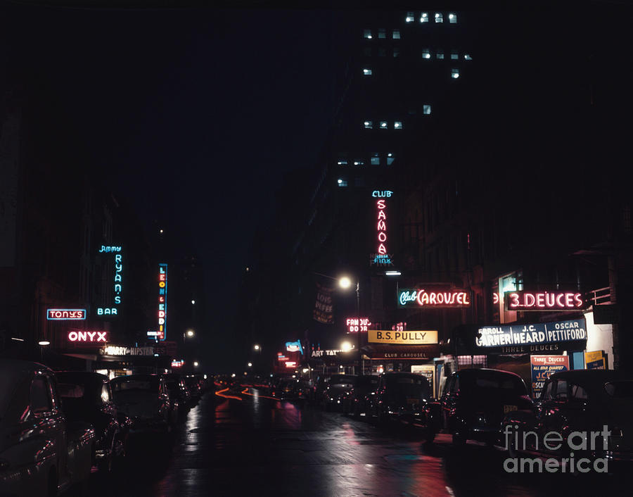 Jazz Photograph - Jazz Clubs And Nightclubs On 52nd Street In Nyc by William Paul Gottlieb