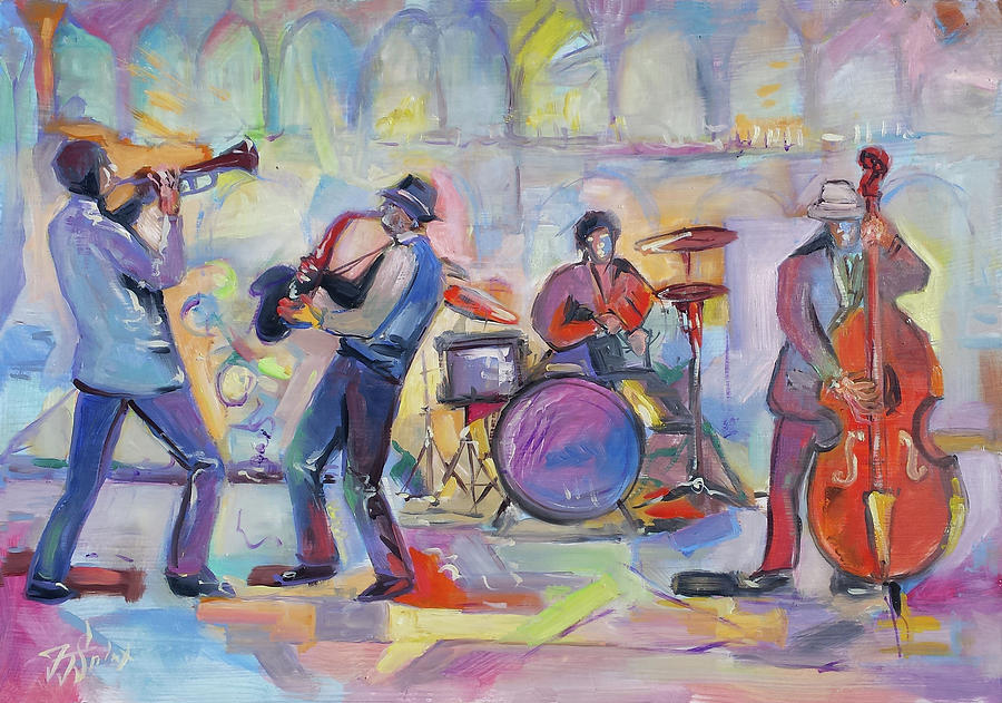 Jazz in St.Louis 2 Painting by Irek Szelag
