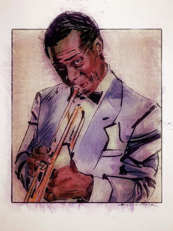 Vintage Mixed Media - Jazz Man by Tmborenstein