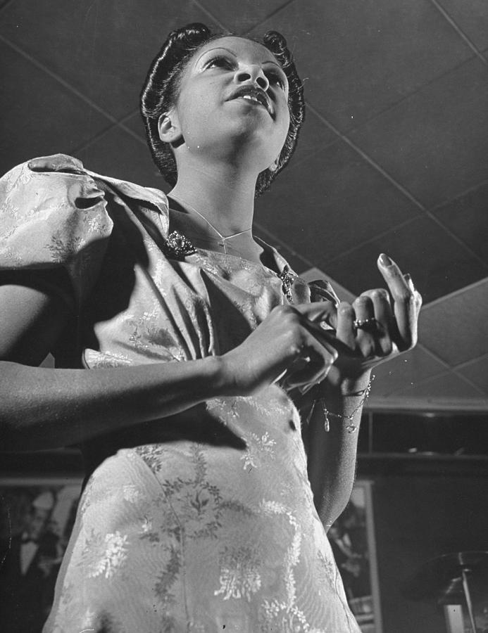 Jazz Singer Maxine Sullivan Performing Photograph by Hansel Mieth