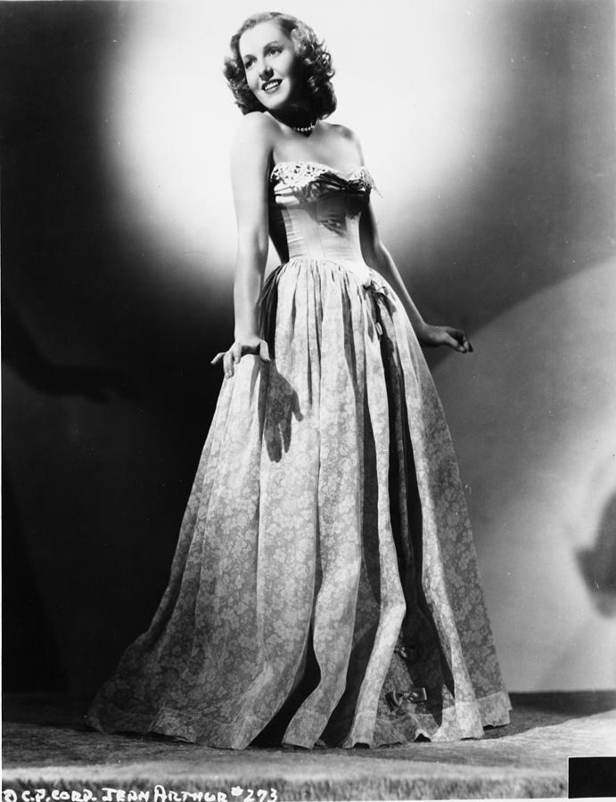 Jean Arthur Posed In Beautiful Gown Photograph by Movie Star News ...