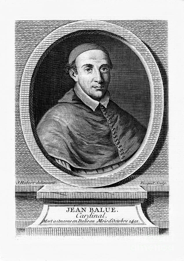 Jean Balue, French Cardinal, 19th Drawing by Print Collector