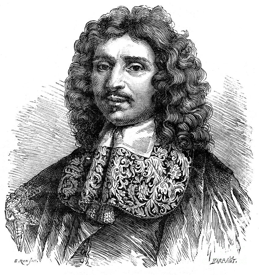 Jean-baptiste Colbert, French Minister Drawing by Print Collector