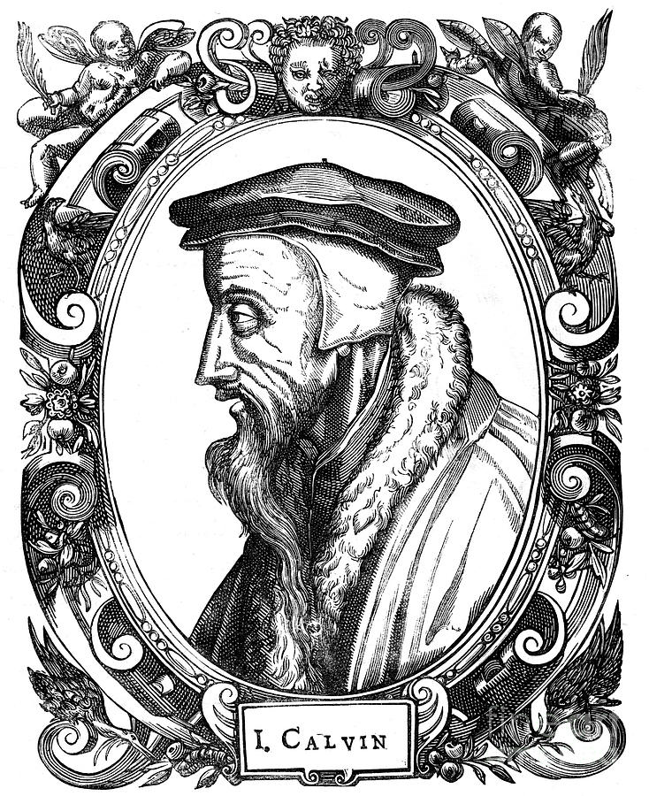 Jean Calvin, French Theologian, 1581 Drawing by Print Collector