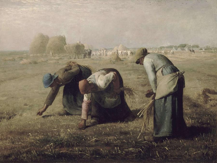 Jean-Franccois Millet - Gleaners 1857 Painting by Jean-Franccois Millet