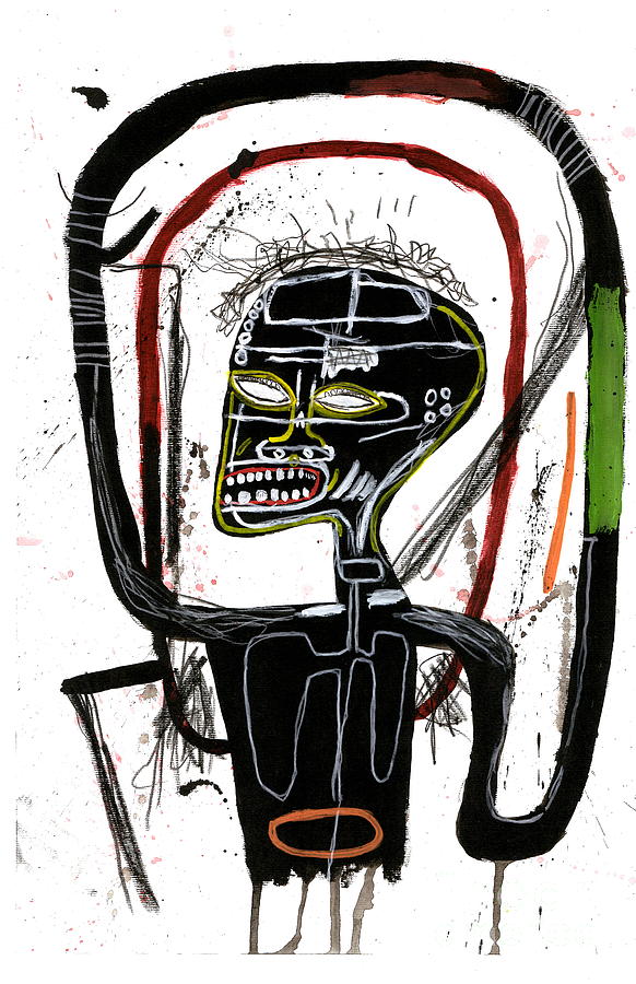 Jean Micheal Basquiat SKELETON Painting by New York Artist - Fine Art ...