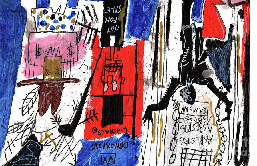 Jean Michel Basquiat CROWN Painting by New York | Fine Art America