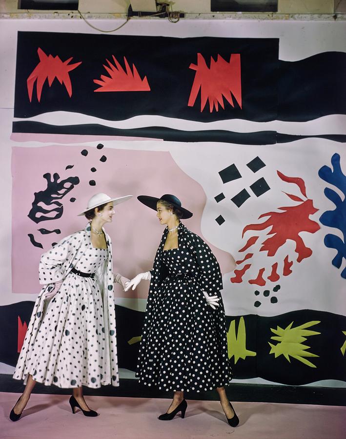 Jean Patchett And Carmen Dellorefice In Polka Photograph by Cecil Beaton