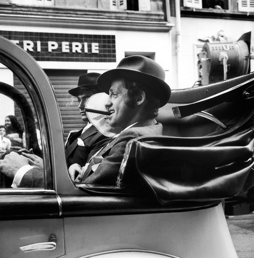 Jean-paul Belmondo And Alain Delon In Photograph by Keystone-france Jean-paul Belmondo And Alain Delon In Photograph by Keystone-france