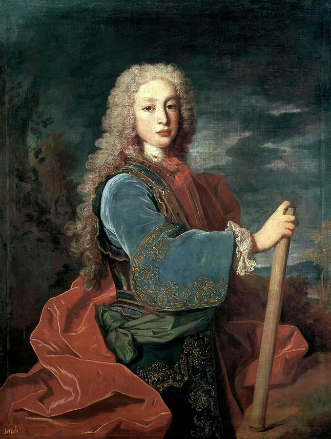 Jean Ranc / Louis I of Spain, 1724, French School, Oil on canvas, 106,5 cm x 83,8 cm, P02370. Painting by Jean Ranc -1674-1735-