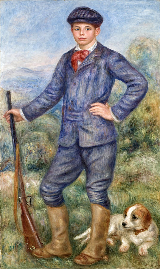 Jean Renoir as a Hunter Painting by Pierre-Auguste Renoir