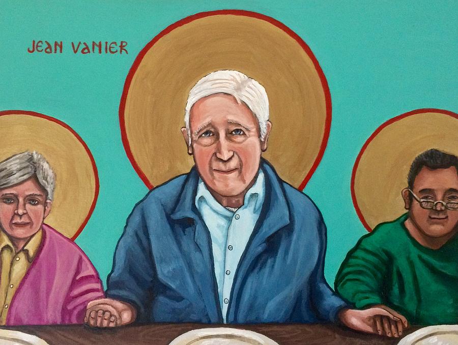 Jean Vanier Painting by Kelly Latimore Jean Vanier Painting by Kelly Latimore
