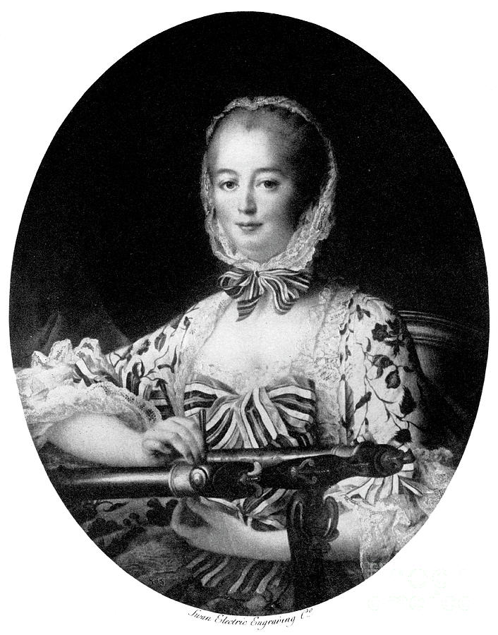 Jeanne Antoinette Poisson, Marquise De Drawing by Print Collector