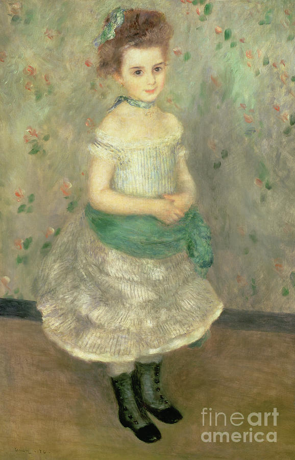 Jeanne Durand Ruel  Painting by Pierre Auguste Renoir