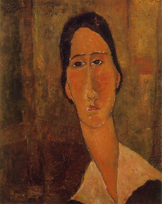 Jeanne Hebuterne with White Collar - 1919 - Private collection ...