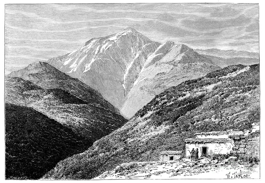 Jebel Tiza, North Africa, 1895.artist Drawing by Print Collector