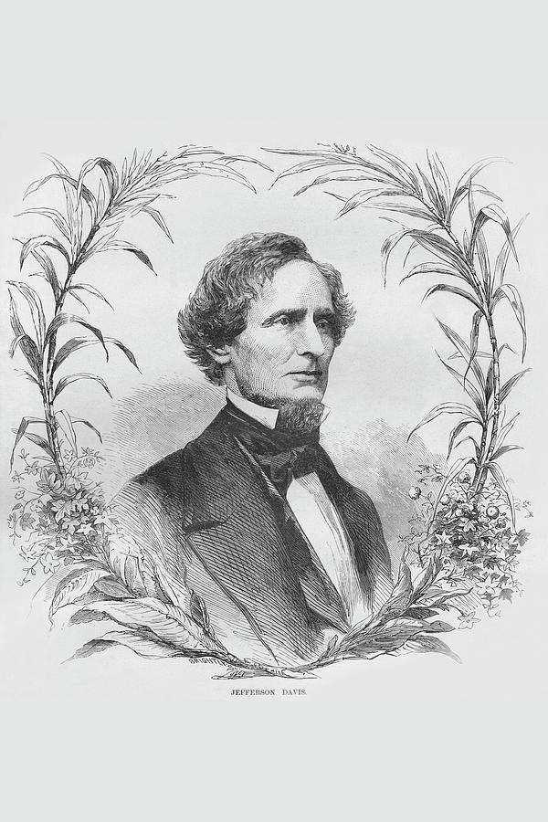 Jefferson Davis Painting by Frank Leslie Jefferson Davis Painting by Frank Leslie