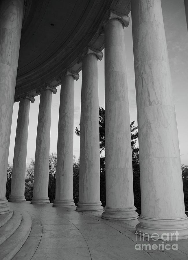 Jefferson Photograph - Jefferson Memorial In Black And White by Megan Cohen Jefferson Photograph - Jefferson Memorial In Black And White by Megan Cohen