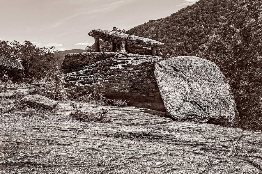 1783 Photograph - Jefferson Rock Harpers Ferry - Jeffersonrockharpersferryblkwhi196989 by Frank J Benz 1783 Photograph - Jefferson Rock Harpers Ferry - Jeffersonrockharpersferryblkwhi196989 by Frank J Benz