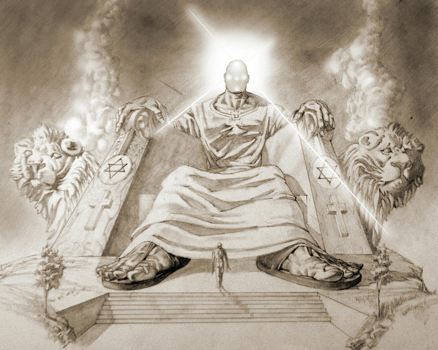 Jehovah On His Throne Drawing by James Robinson - Pixels