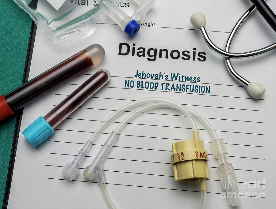 Jehovah's Witnesses And Blood Transfusions Photograph by