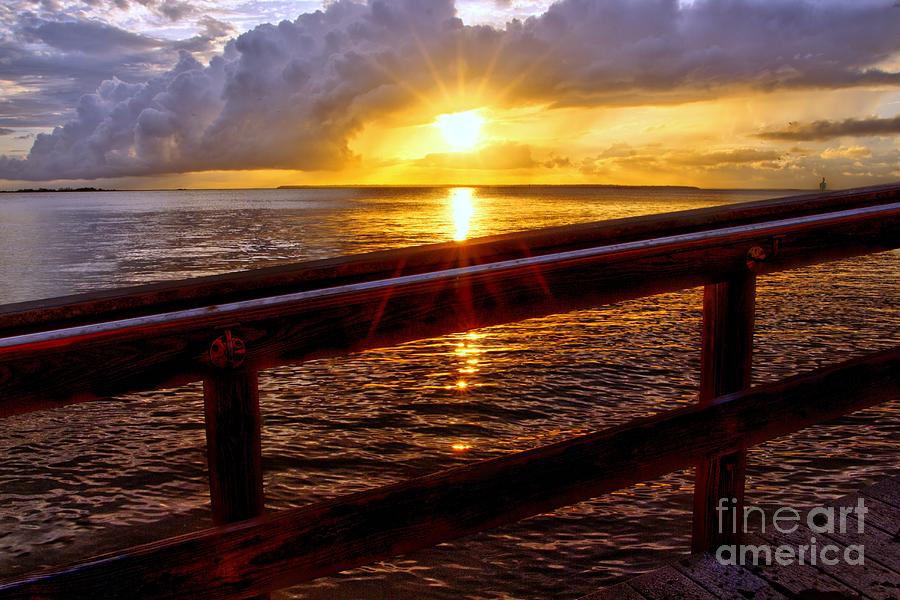 Beach Photograph - Jekyll Island Sunset by Charlene Cox