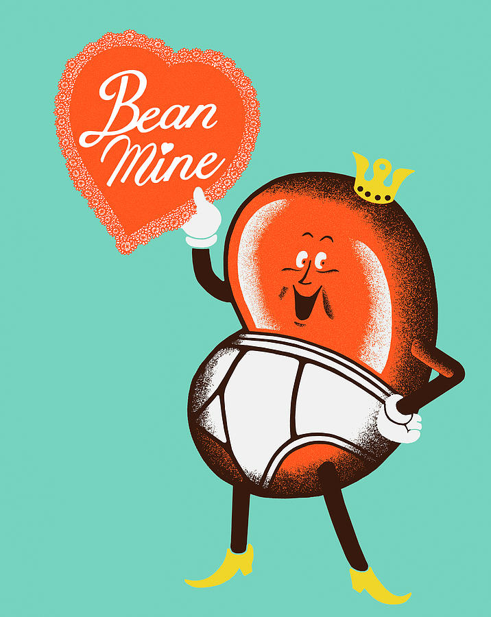 Candy Drawing - Jelly Bean Valentine by CSA Images