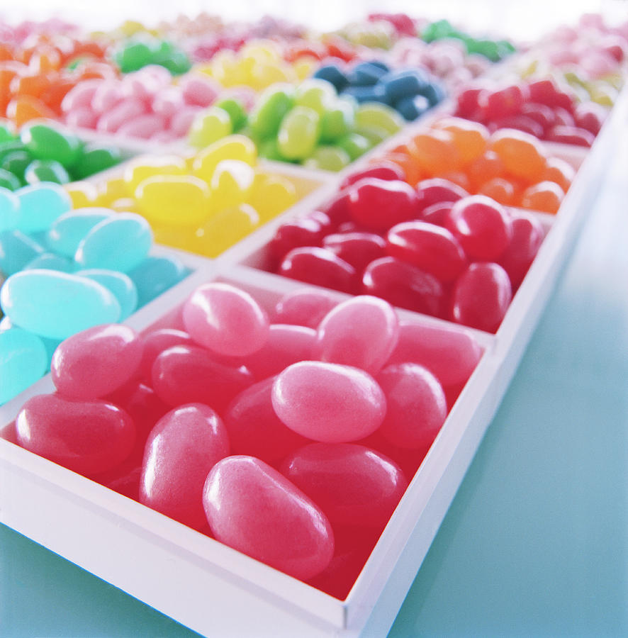 Jelly Beans Separated By Colour In Photograph by Gk Hart/vikki Hart
