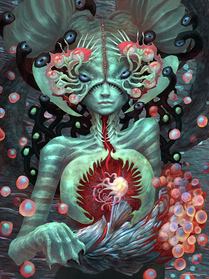 Fantasy Digital Art - Jelly Heart by Ethan Harris