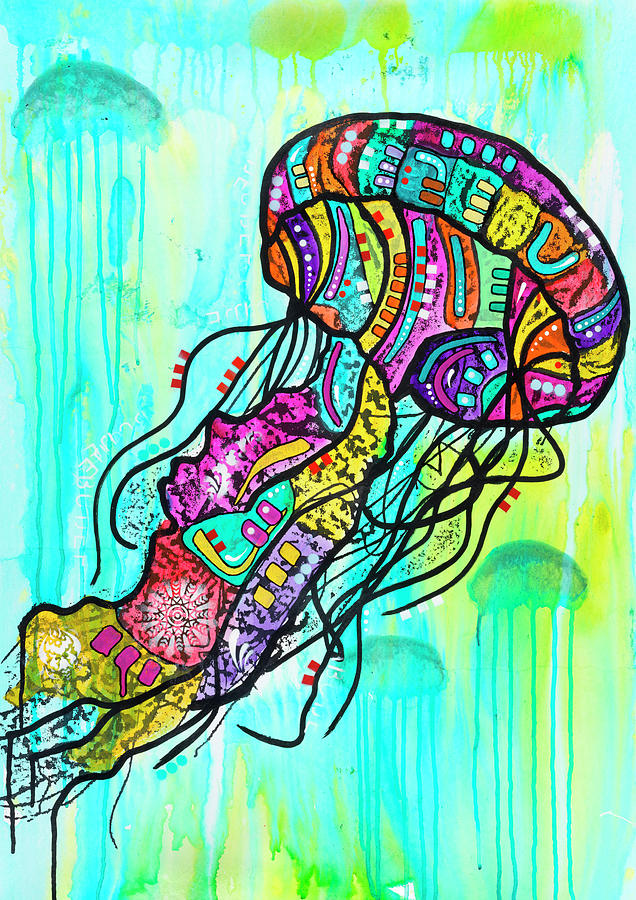Animal Mixed Media - Jellyfish by Dean Russo- Exclusive