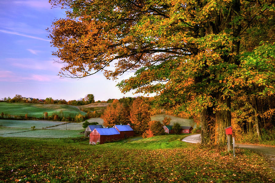 Currier And Ives Photograph - Jenne Farm - Autumn in New England by Joann Vitali