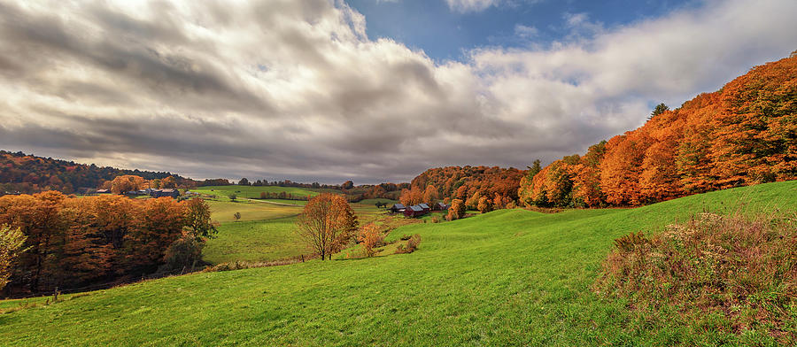Jenne Farm Autumn Panorama Photograph by Kristen Wilkinson