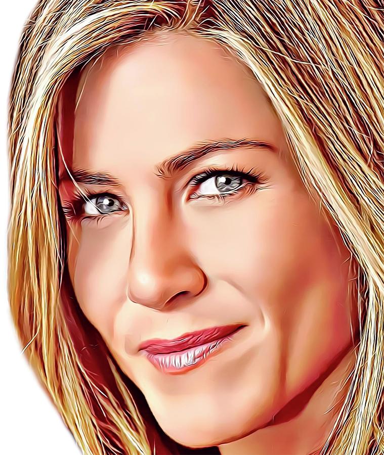 Jennifer Aniston Digital Art by Russ Carts