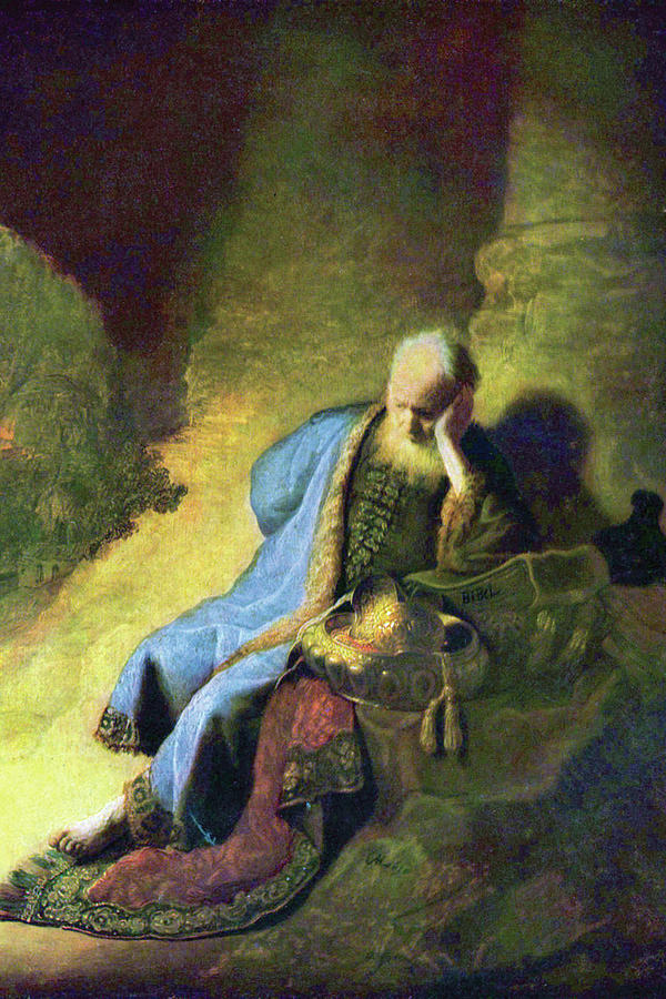 Jeremiah mourning over the destruction of Jerusalem Painting by ...