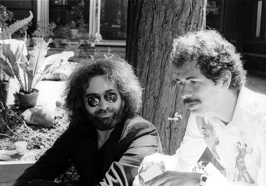 Jerry Garcia And Carlos Santana Photograph by Michael Ochs Archives