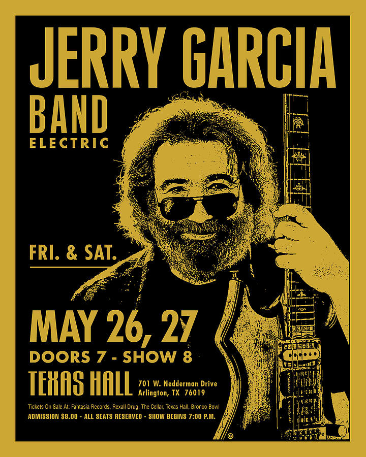 Jerry Garcia Digital Art by Gary Grayson