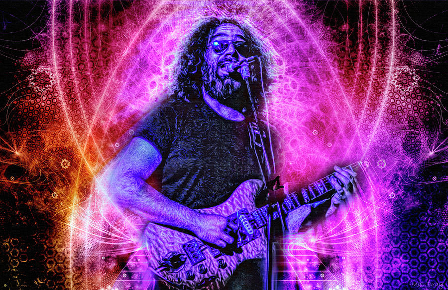 The Grateful Dead Mixed Media - Jerry Garcia by Mal Bray