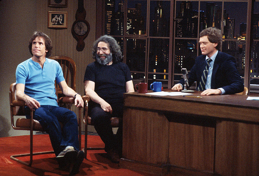 Musician Photograph - Jerry Garcia;Bob Weir;David Letterman by Dmi