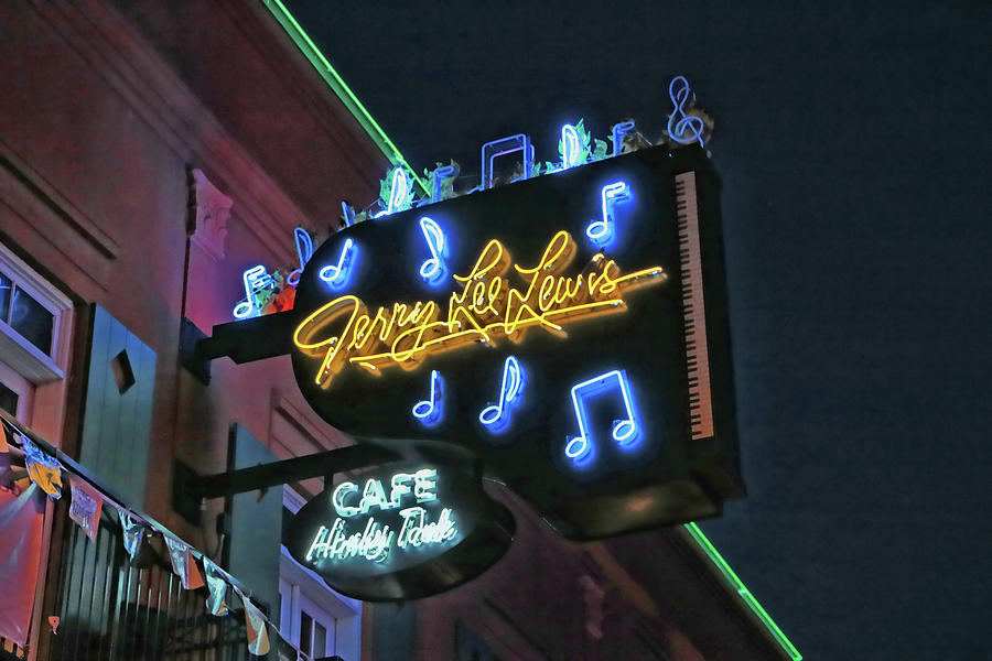 Jerry Lee Lewis Cafe and Honky Tonk - Memphis Photograph by Allen Beatty