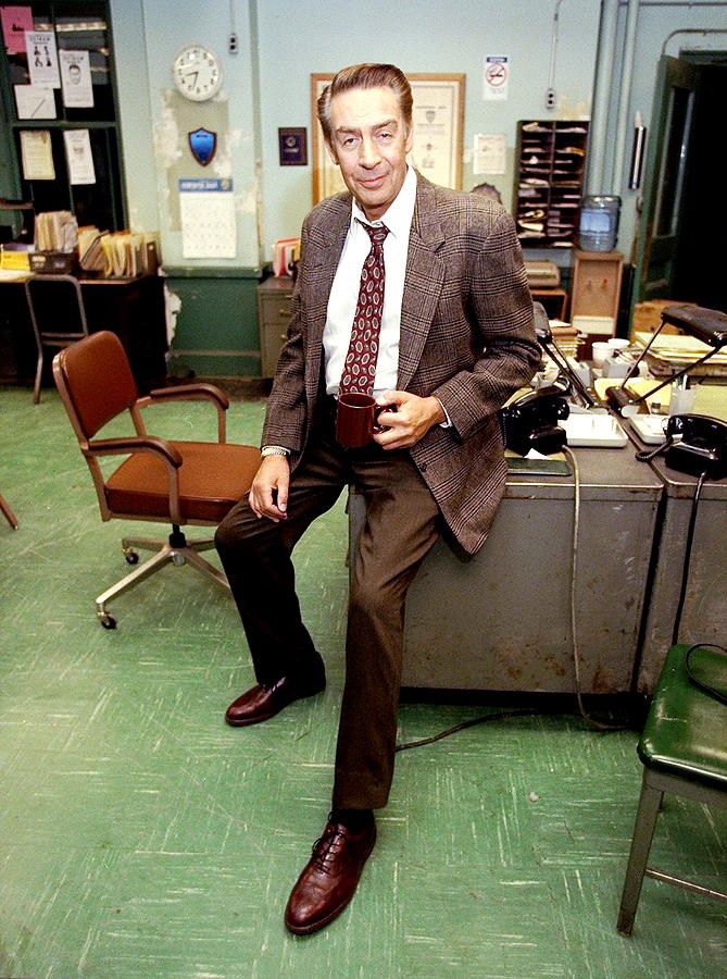 Jerry Orbach On The Set Of Law And Photograph by New York Daily News Archive