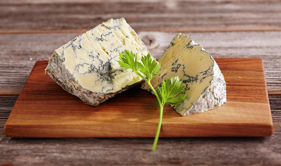 Jersey Blue blue Cheese From Cows Milk, Switzerland Photograph by Teubner Foodfoto