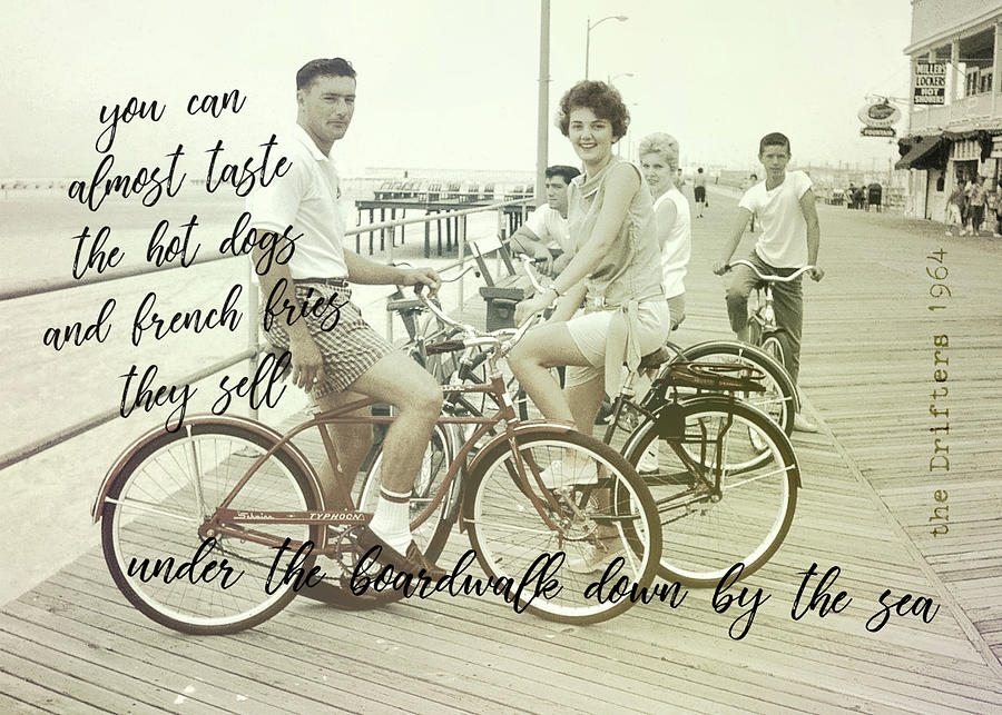 JERSEY BOARDWALK quote Photograph by JAMART Photography
