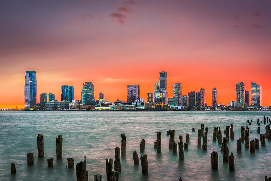 Architecture Photograph - Jersey City, New Jersey, Usa Skyline by Sean Pavone