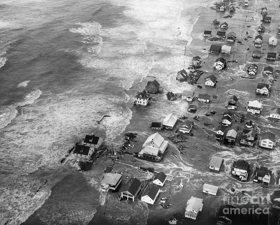 Jersey Shore Devastation After Storm Photograph by Bettmann