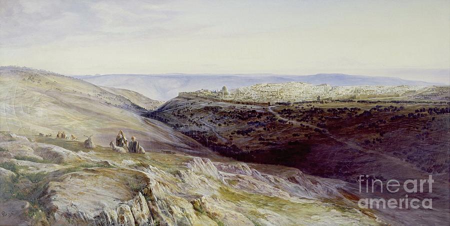 Jerusalem, 1865 Painting by Edward Lear